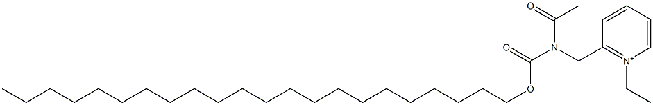 2-[N-Acetyl-N-(docosyloxycarbonyl)aminomethyl]-1-ethylpyridinium Struktur