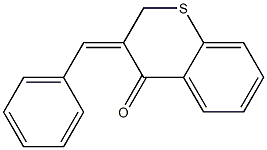 2,3-Dihydro-3-benzylidene-4H-1-benzothiopyran-4-one Struktur