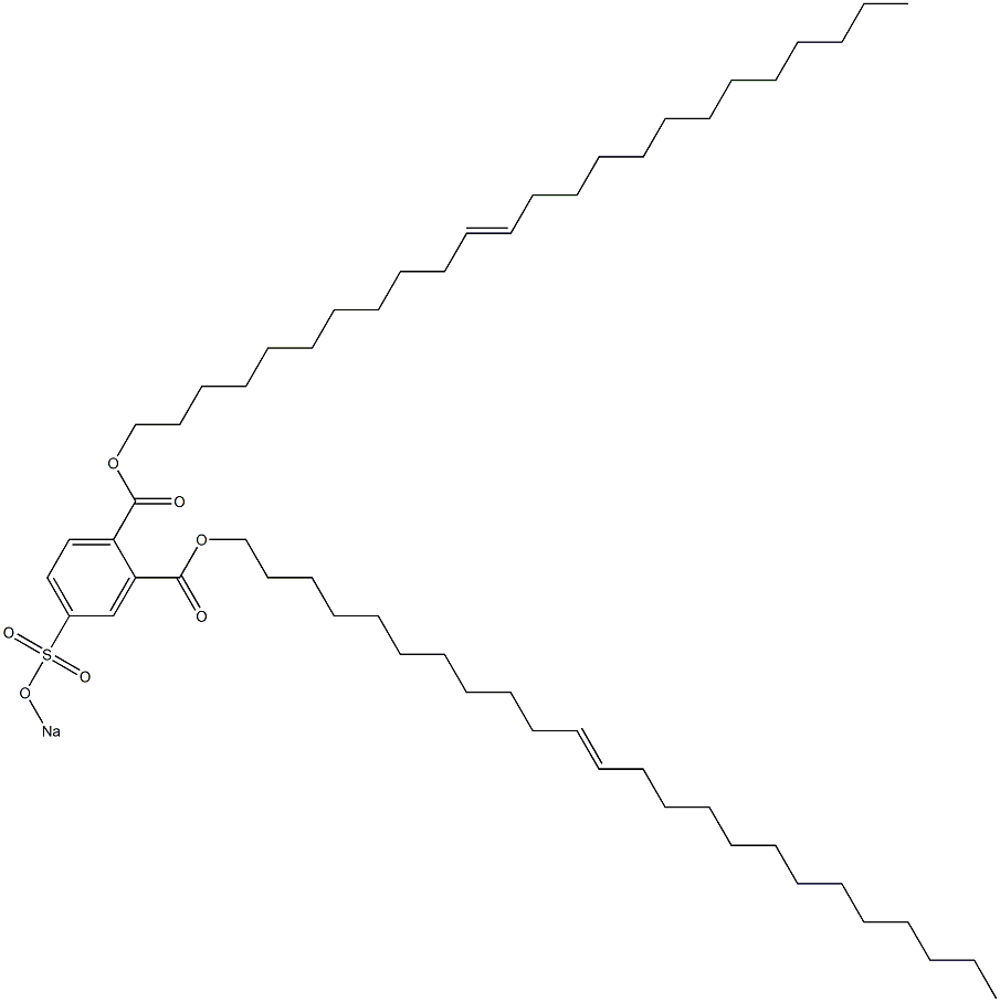 4-(Sodiosulfo)phthalic acid di(11-tetracosenyl) ester Struktur