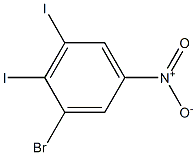 1-Nitro-3-bromo-4,5-diiodobenzene Struktur