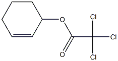 Trichloroacetic acid 2-cyclohexenyl ester Struktur