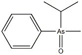 Isopropylmethylphenylarsine oxide Struktur