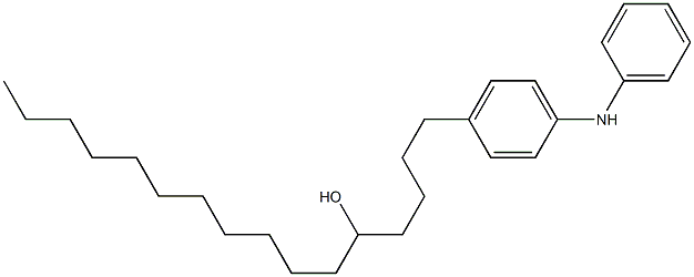 4-(5-Hydroxyhexadecyl)phenylphenylamine Struktur