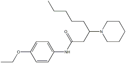 N-(4-Ethoxyphenyl)-3-piperidinooctanamide Struktur