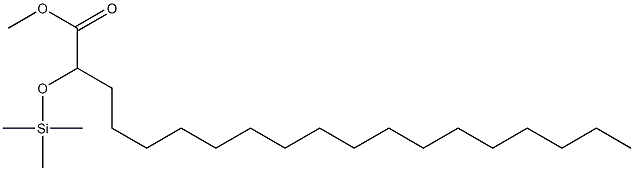 2-(Trimethylsilyloxy)nonadecanoic acid methyl ester Struktur