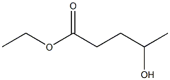 4-Hydroxyvaleric acid ethyl ester Struktur