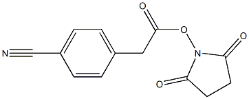 4-Cyanobenzeneacetic acid succinimidyl ester Struktur