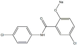 4',5-Dichloro-2-sodiooxybenzanilide Struktur