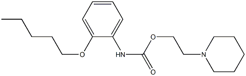 1-[2-[[(2-(Pentyloxy)phenyl)amino]carbonyloxy]ethyl]piperidine Struktur