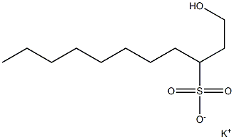 1-Hydroxyundecane-3-sulfonic acid potassium salt Struktur