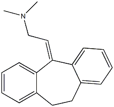 2-(10,11-Dihydro-5H-dibenzo[a,d]cyclohepten-5-ylidene)-N,N-dimethylethanamine Struktur