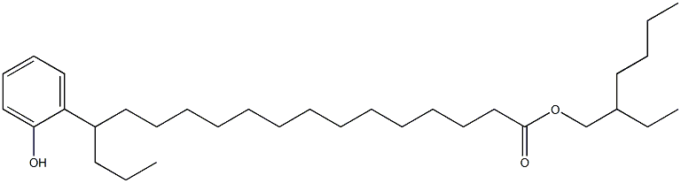 15-(2-Hydroxyphenyl)stearic acid 2-ethylhexyl ester Struktur