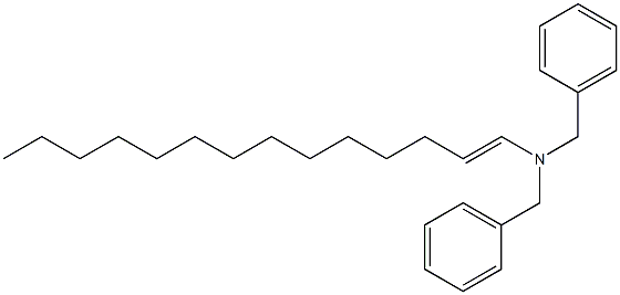 (1-Tetradecenyl)dibenzylamine Struktur