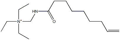 N,N-Diethyl-N-[(8-nonenoylamino)methyl]ethanaminium Struktur