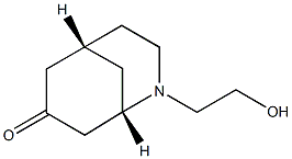 (1S,5R)-2-(2-Hydroxyethyl)-2-azabicyclo[3.3.1]nonan-7-one Struktur