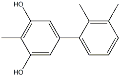 2-Methyl-5-(2,3-dimethylphenyl)benzene-1,3-diol Struktur