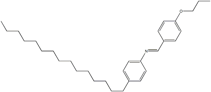 N-(4-Propoxybenzylidene)-4-pentadecylaniline Struktur