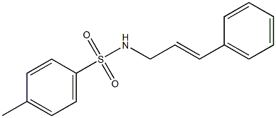 N-(3-Phenyl-2-propenyl)-4-methylbenzenesulfonamide Struktur