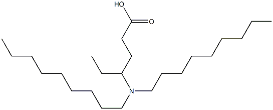 4-(Dinonylamino)hexanoic acid Struktur