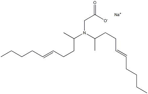 N,N-Di(5-decen-2-yl)aminoacetic acid sodium salt Struktur