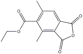 4-Ethoxycarbonyl-3,5-dimethylphthalic anhydride Struktur