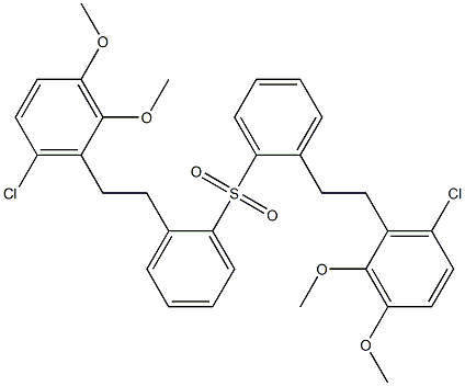 [2-(6-Chloro-2,3-dimethoxyphenyl)ethyl]phenyl sulfone Struktur