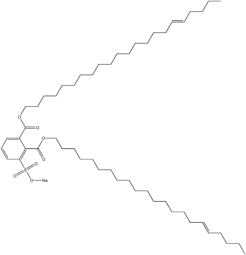 3-(Sodiosulfo)phthalic acid di(17-docosenyl) ester Struktur