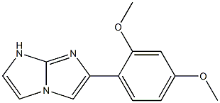 2-(2,4-Dimethoxyphenyl)-7H-imidazo[1,2-a]imidazole Struktur