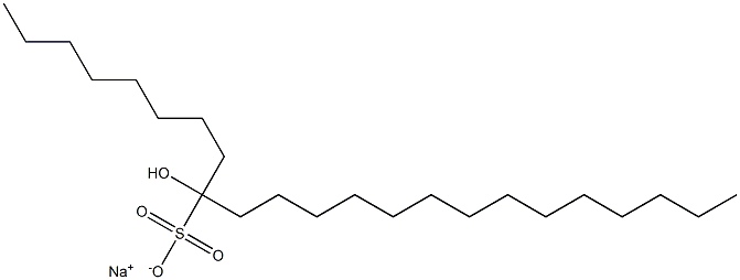 9-Hydroxytricosane-9-sulfonic acid sodium salt Struktur