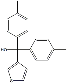 (3-Thienyl)bis(4-methylphenyl)methanol Struktur