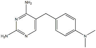 2,4-Diamino-5-[4-dimethylaminobenzyl]pyrimidine Struktur