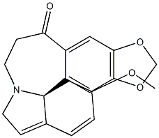 (11bS)-12,13-Dihydro-13-methoxy-2H,4H-[1,3]dioxolo[4,5-h]indolo[7a,1-a][2]benzazepin-6(5H)-one Struktur