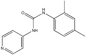 1-[(2,4-Dimethylphenyl)]-3-(pyridin-4-yl)urea Struktur