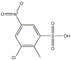 3-Chloro-2-methyl-5-nitrobenzenesulfonic acid Struktur