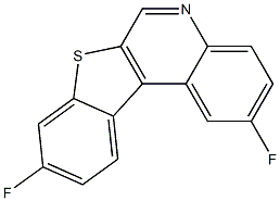 2,9-Difluoro[1]benzothieno[2,3-c]quinoline Struktur