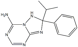 1,2-Dihydro-7-amino-2-phenyl-2-isopropyl[1,2,4]triazolo[1,5-a][1,3,5]triazine Struktur