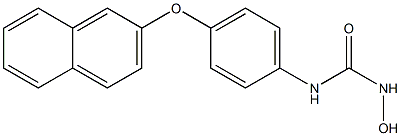 1-Hydroxy-3-[p-(2-naphtyloxy)phenyl]urea Struktur