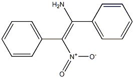 (E)-1-Amino-2-nitro-1,2-diphenylethene Struktur