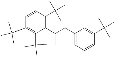 2-(2,3,6-Tri-tert-butylphenyl)-1-(3-tert-butylphenyl)propane Struktur