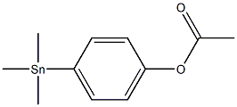 (4-Acetoxyphenyl)trimethylstannane Struktur