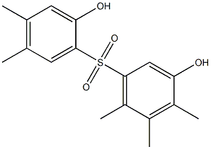 2',3-Dihydroxy-4,4',5,5',6-pentamethyl[sulfonylbisbenzene] Struktur