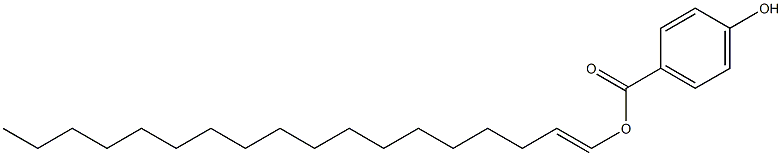 4-Hydroxybenzoic acid 1-octadecenyl ester Struktur