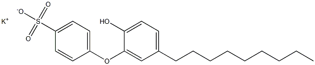 2'-Hydroxy-5'-nonyl[oxybisbenzene]-4-sulfonic acid potassium salt Struktur