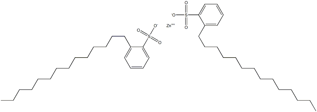 Bis(2-tetradecylbenzenesulfonic acid)zinc salt Struktur