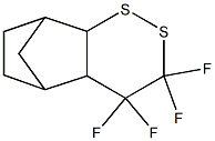 3,4,4a,5,6,7,8,8a-Octahydro-3,3,4,4-tetrafluoro-5,8-methano-1,2-benzodithiin Struktur