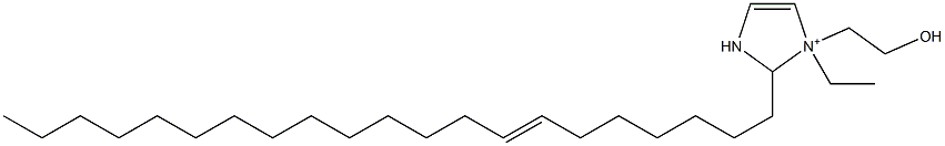 1-Ethyl-2-(7-henicosenyl)-1-(2-hydroxyethyl)-4-imidazoline-1-ium Struktur