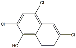 2,4,6-Trichloro-1-naphthol Struktur