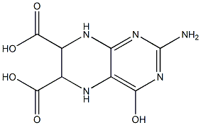 5,6,7,8-Tetrahydro-2-amino-4-hydroxypteridine-6,7-dicarboxylic acid Struktur