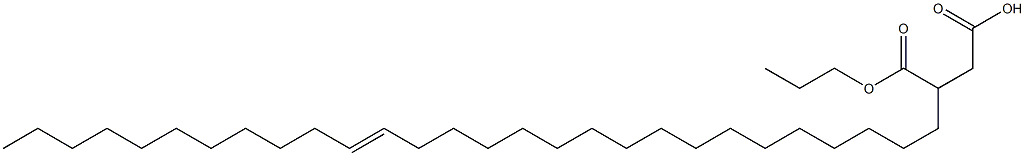 3-(17-Octacosenyl)succinic acid 1-hydrogen 4-propyl ester Struktur