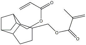 9-(Acryloyloxymethyl)-3-(methacryloyloxymethyl)tricyclo[5.2.1.02,6]decane Struktur